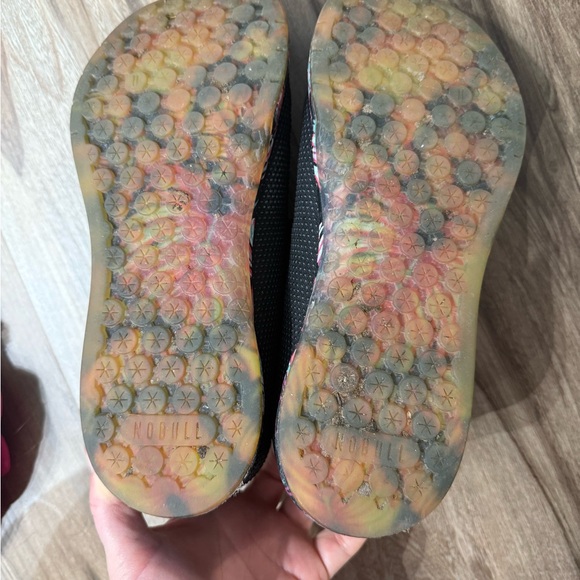 NOBULL Black Athletic Shoes with Floral Soles - Picture 3 of 3